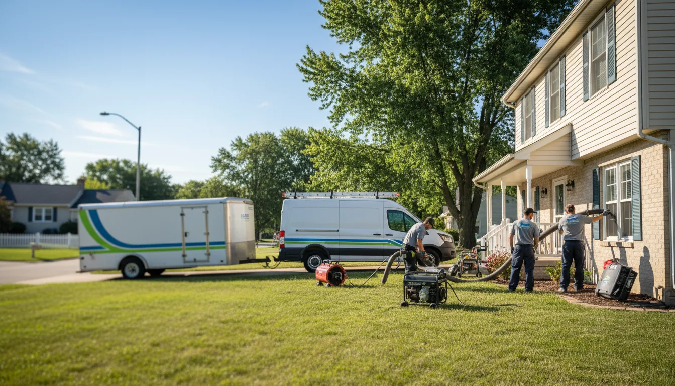 Flooded Basement Restoration And Cleanup With Repair in Marion, IL near me